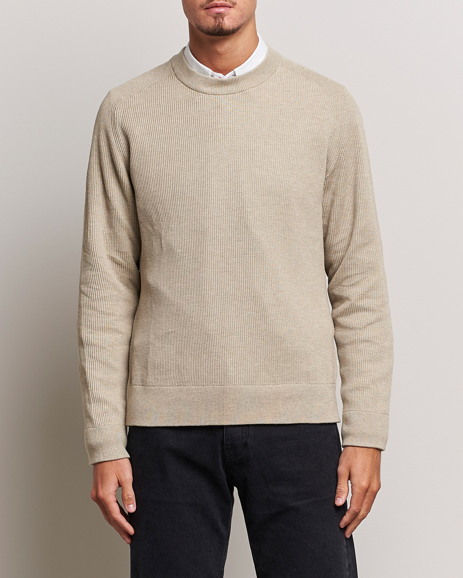 Men | Knitted Jumpers | NN07 | Kevin Cotton Knitted Sweater Khaki