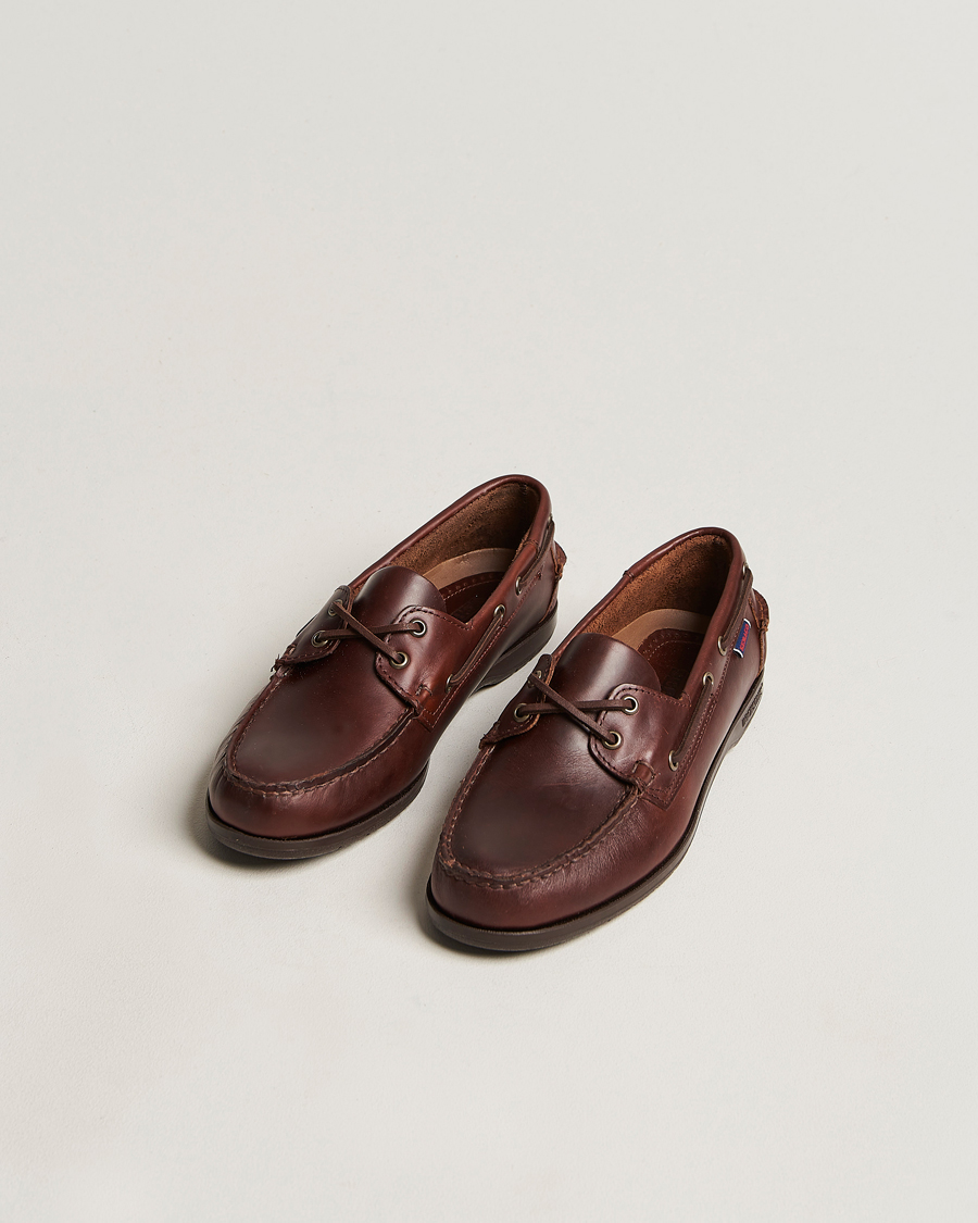 Men | Shoes | Sebago | Endeavor Oiled Leather Boat Shoe Brown