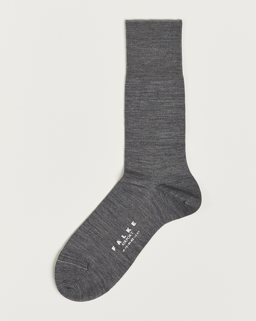 Falke Airport Socks Grey Melange – Grey