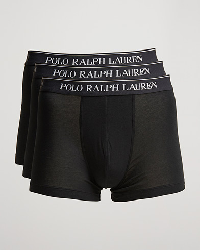 Men | Underwear & Socks | Polo Ralph Lauren | 3-Pack Trunk Black 