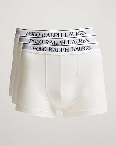 Men | Underwear | Polo Ralph Lauren | 3-Pack Trunk White