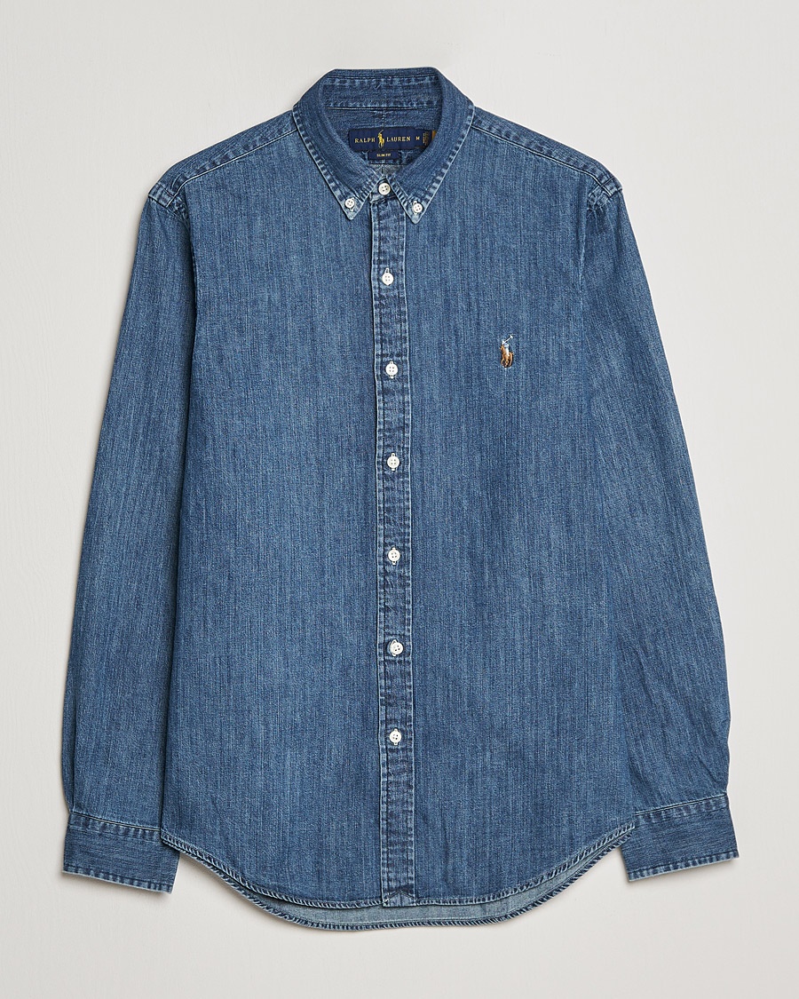 Polo Ralph Lauren Slim Fit Shirt Denim Dark Wash – Blue