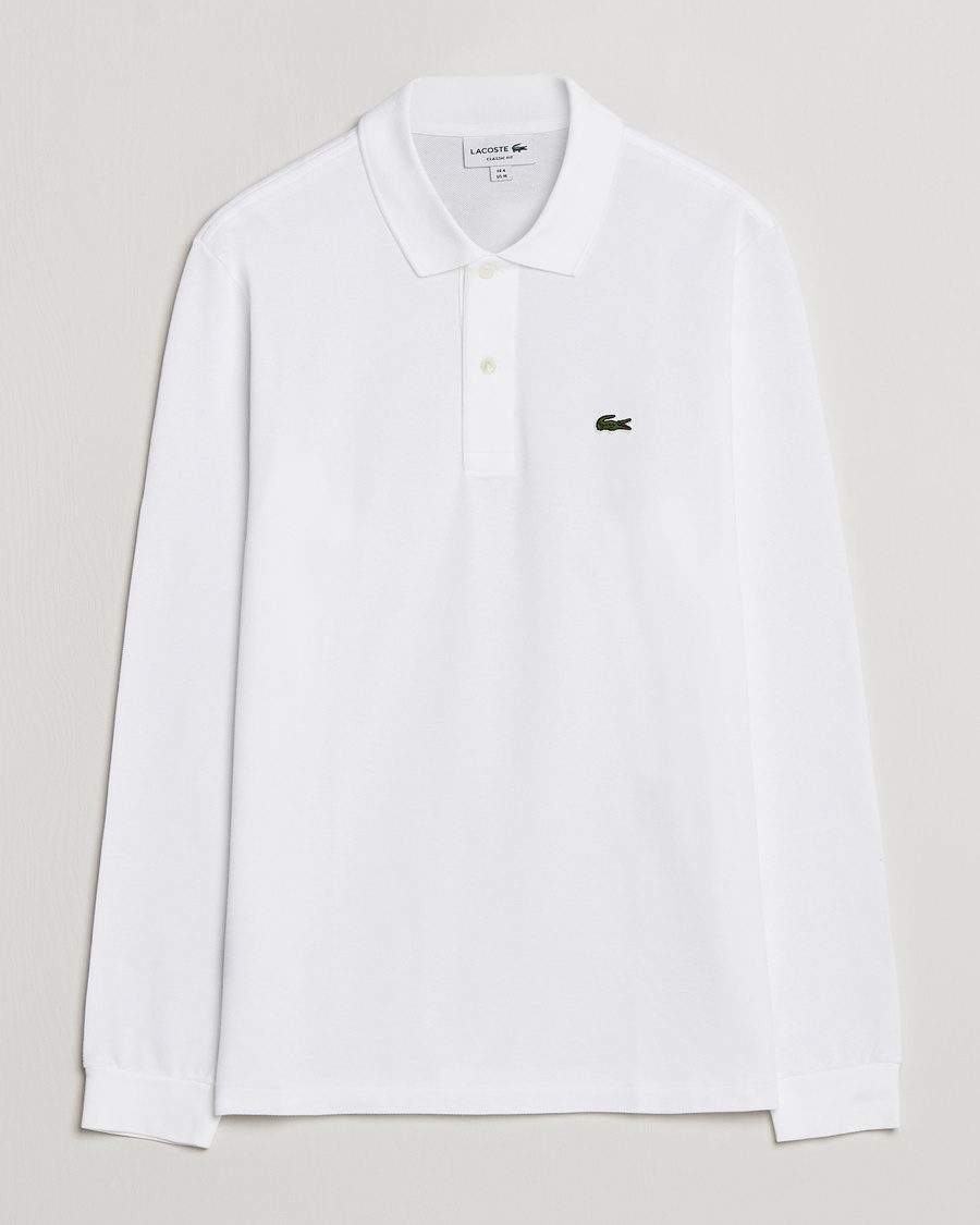 Lacoste Original Long Sleeve Polo Piké White – White