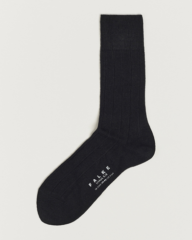 Men | Socks merino wool | Falke | Lhasa Cashmere Socks Black
