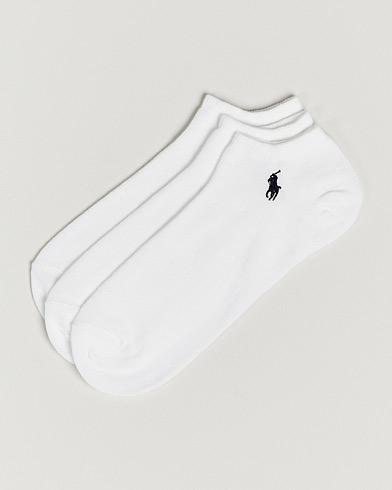 Men | Ankle Socks | Polo Ralph Lauren | 3-Pack Ghost Sock White