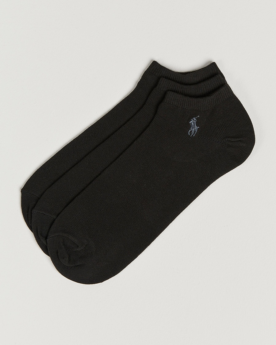 Polo Ralph Lauren 3-Pack Ghost Sock Black – Black