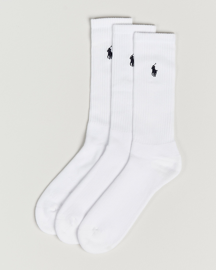 Polo Ralph Lauren 3-Pack Crew Sock White – White