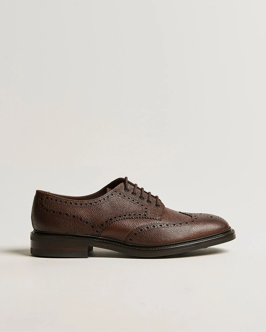 Loake 1880 Badminton Brogue Dark Brown Grain – Brown