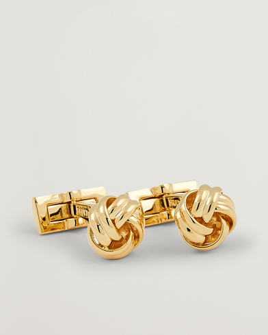 Men | Celebrate New Year's Eve in style | Skultuna | Cuff Links Black Tie Collection Knot Gold