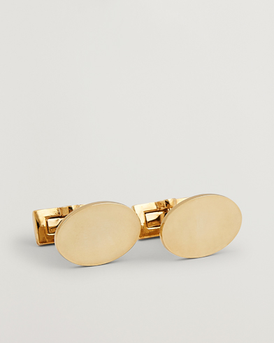 Cufflinks |  Cuff Links Black Tie Collection Oval Gold