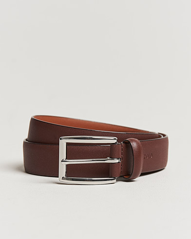 Men | Belts | Polo Ralph Lauren | Cowhide Belt 3 cm Brown