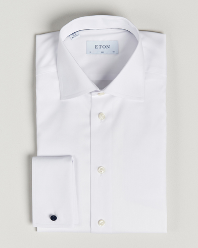 Men | Formal | Eton | Slim Fit Shirt Double Cuff White