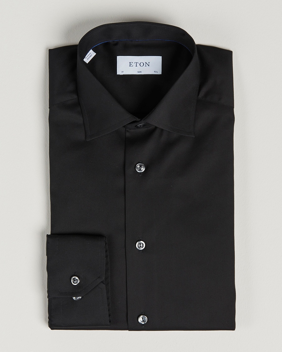 Eton Slim Fit Shirt Black – Black