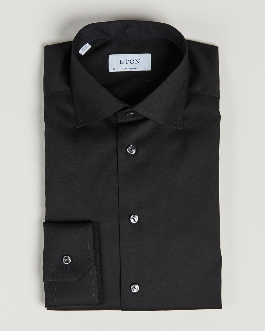 Eton Contemporary Fit Shirt Black – Black