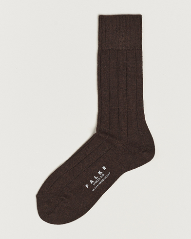 Men | Socks merino wool | Falke | Lhasa Cashmere Socks Brown