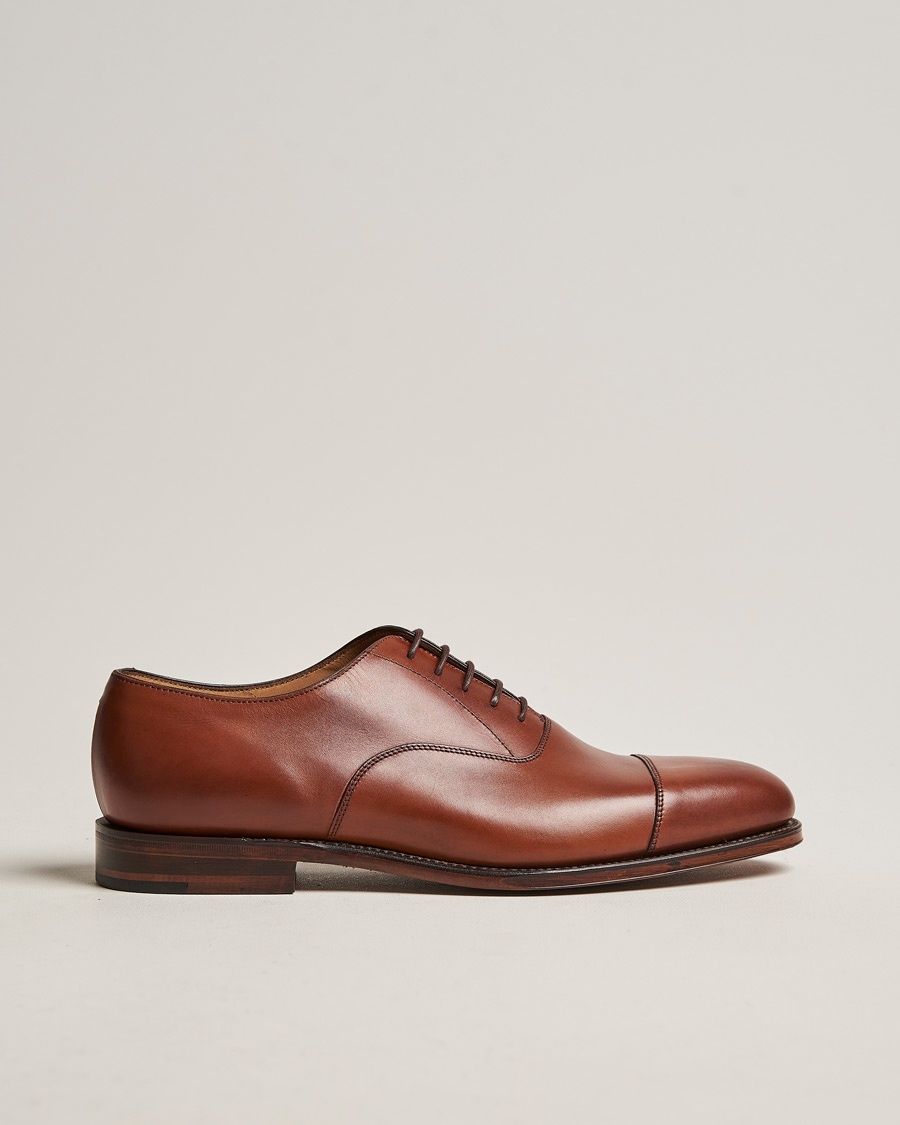 Loake 1880 Aldwych Oxford Mahogany Burnished Calf – Brown