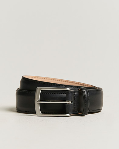 Men | Sale accessories | Loake 1880 | Henry Leather Belt 3,3 cm Black