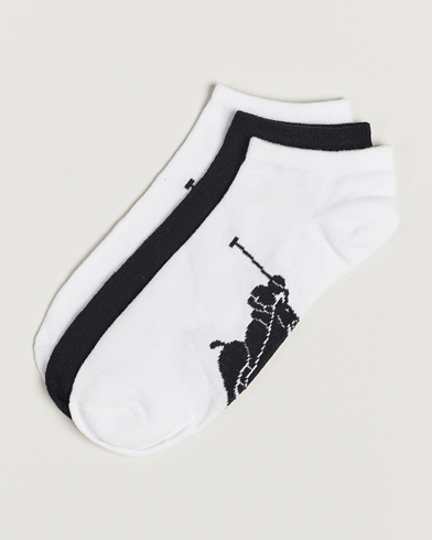 Men | Polo Ralph Lauren | Polo Ralph Lauren | 3-Pack Sneaker Socks White/Black/White