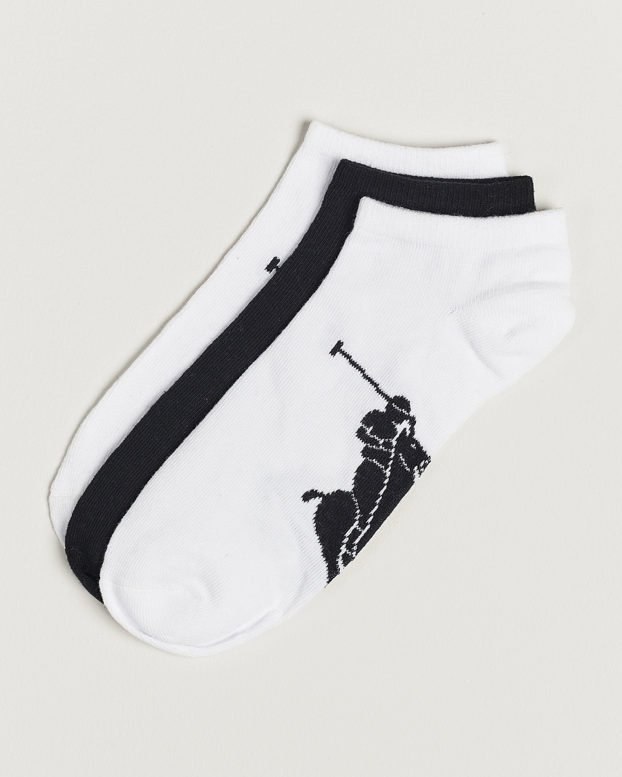 Polo Ralph Lauren 3-Pack Sneaker Sock White/Black – White