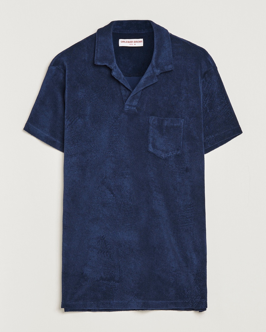Orlebar Brown Terry Polo Navy – Blue