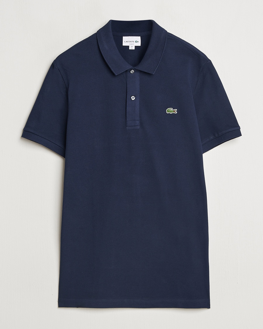 Lacoste Slim Fit Polo Piké Navy Blue – Blue