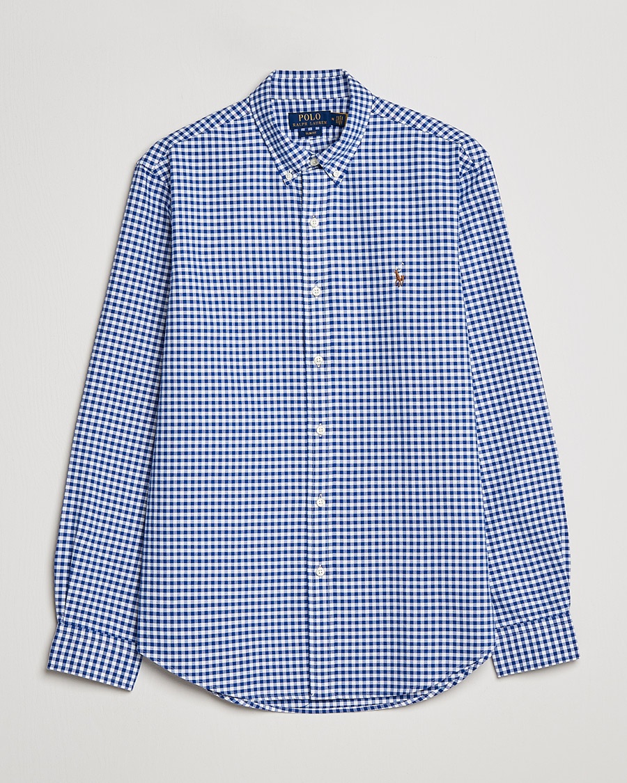 Polo Ralph Lauren Slim Fit Shirt Oxford Blue/White Gingham – Blue