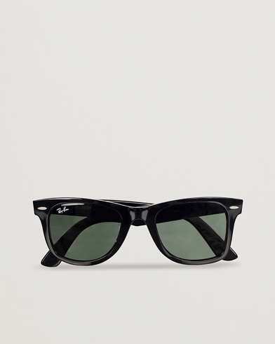 Men | Summer | Ray-Ban | Original Wayfarer Sunglasses Black/Crystal Green