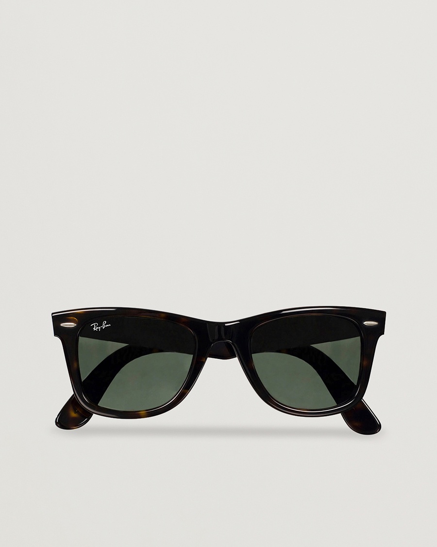 Ray-Ban Original Wayfarer Sunglasses Tortoise/Crystal Green – Brown