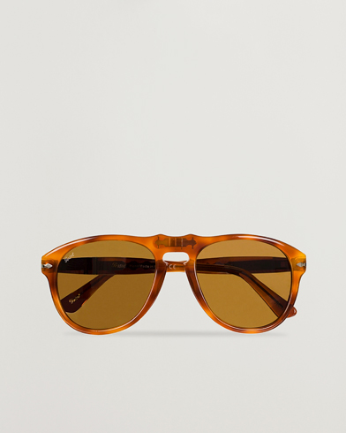 Men | D-frame Sunglasses | Persol | 0PO0649 Sunglasses Light Havana/Crystal Brown