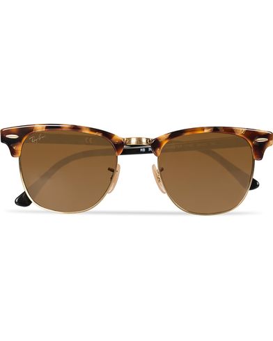  Clubmaster Sunglasses Spotted Brown Havana/Brown