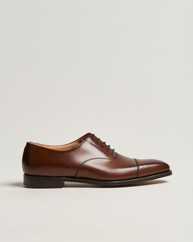 Men | Shoes | Crockett & Jones | Hallam Oxford Dark Brown Calf