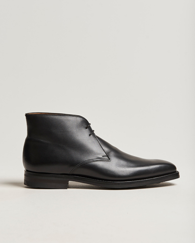 Men | Black boots | Crockett & Jones | Tetbury Chukka Black Calf