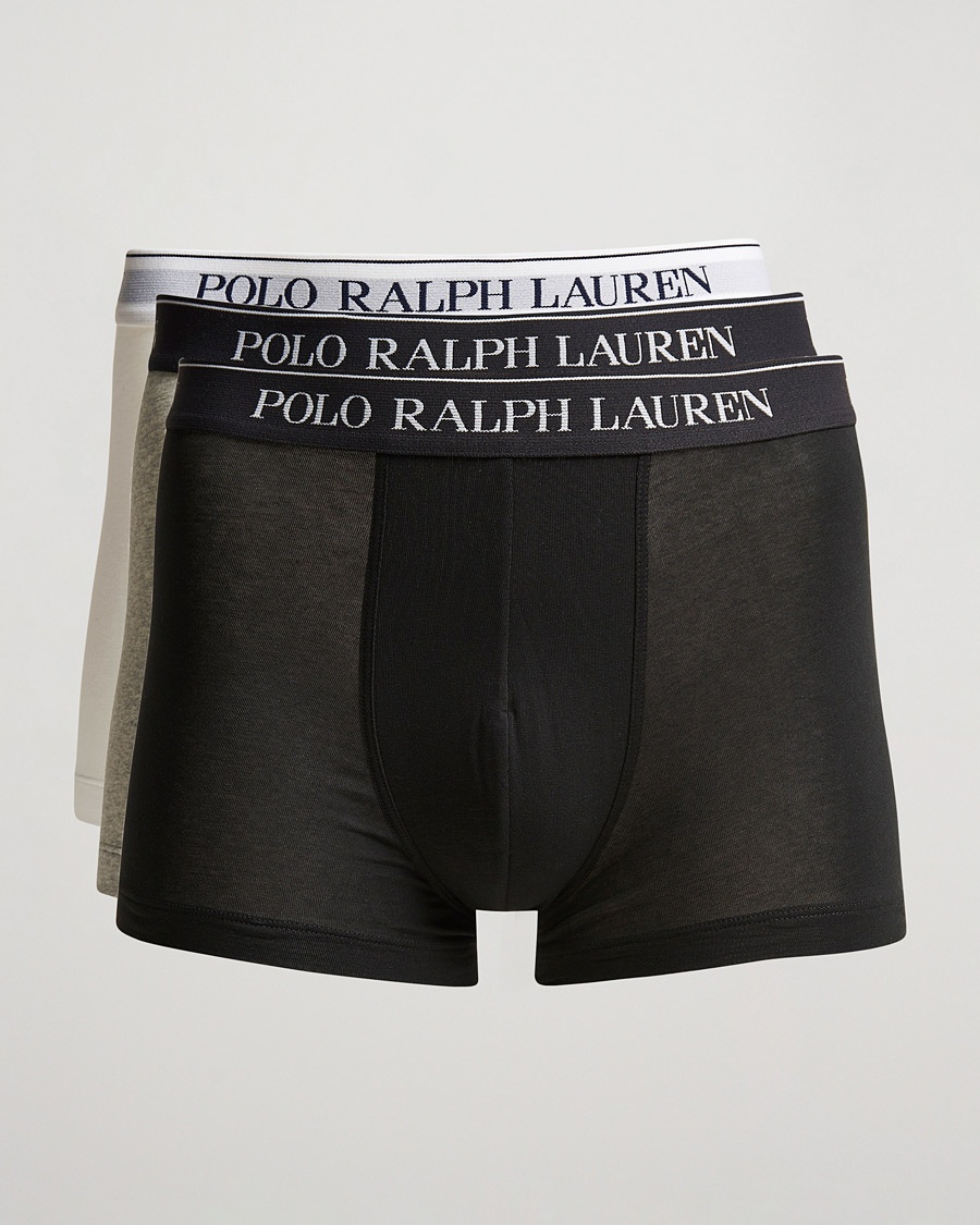 Polo Ralph Lauren 3-Pack Trunk Grey/White/Black – Black