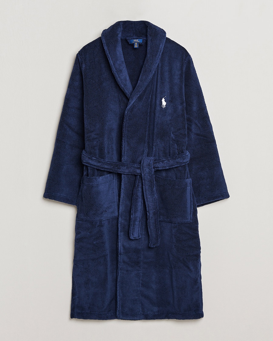 Polo Ralph Lauren Shawl Robe Navy – Blue