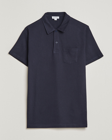 Men |  | Sunspel | Riviera Polo Shirt Navy