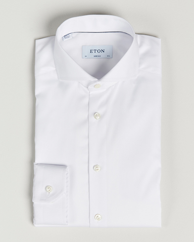 Men | Business Shirts | Eton | Super Slim Fit Shirt Cutaway White