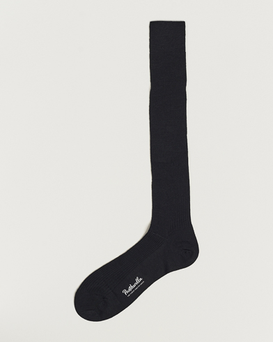 Men | Socks | Pantherella | Naish Long Merino/Nylon Sock Black
