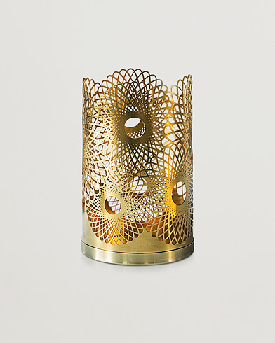 Men | Decoration | Skultuna | Feather Candle Holder Brass