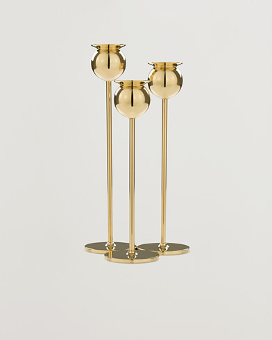 Men | Decoration | Skultuna | The Tulip Candlestick Brass Set of Three
