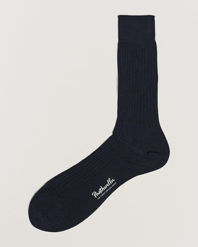 Men | Socks | Pantherella | Vale Cotton Socks Navy