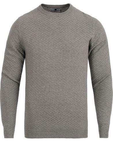  Albert Cotton Sweater Light Grey Melange