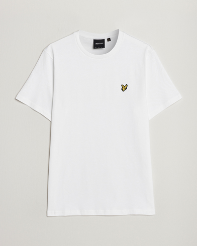 Men | White t-shirts | Lyle & Scott | Plain Crew Neck Cotton T-Shirt White