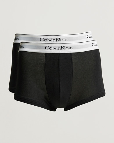 Men | Trunks | Calvin Klein | Modern Cotton Stretch Trunk 2-Pack Black