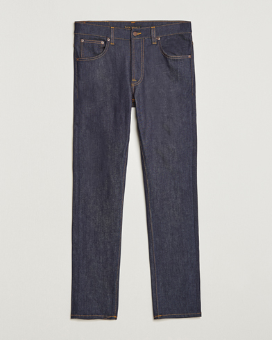 Men | New product images | Nudie Jeans | Lean Dean Organic Slim Fit Stretch Jeans Dry 16 Dips
