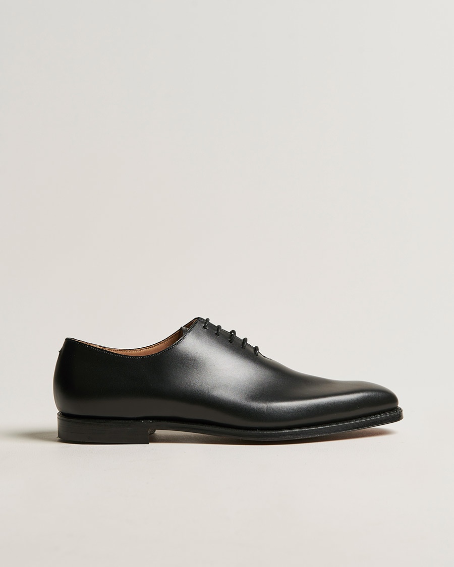 Crockett & Jones Alex Wholecut Oxford Black Calf – Black