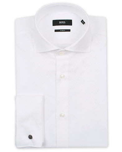 BOSS Jaiden Slim Fit Shirt Double Cuff White