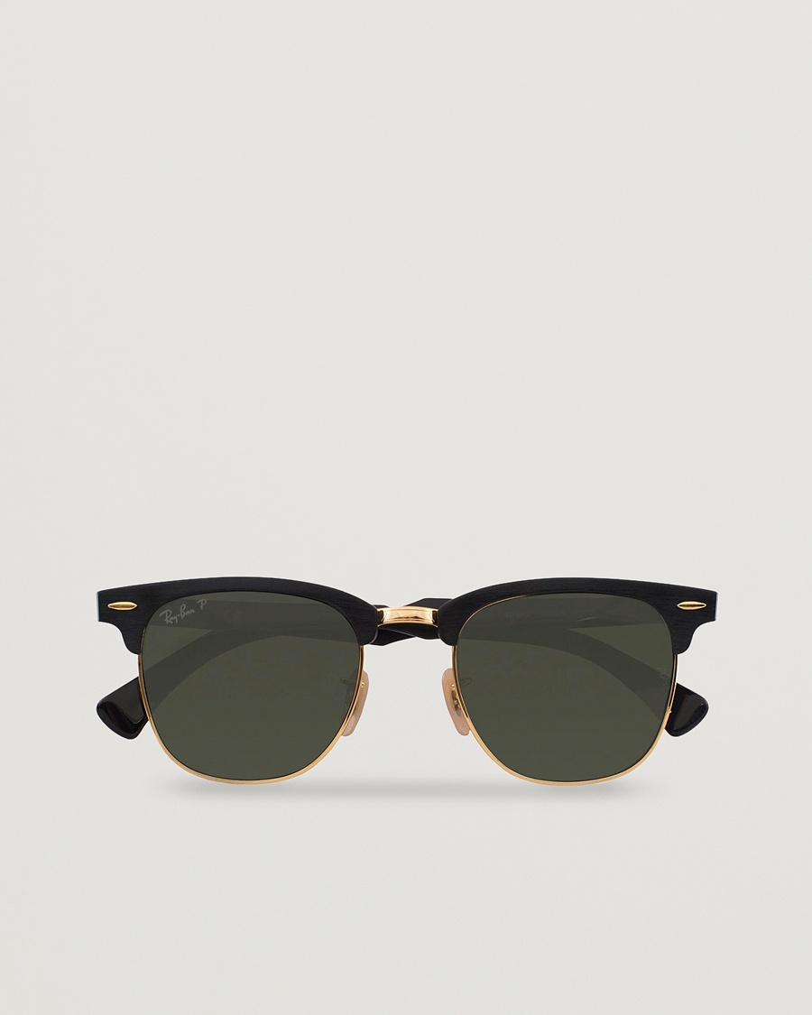 Ray-Ban 0RB3507 Clubmaster Sunglasses Black Arista/Polar Green – Black