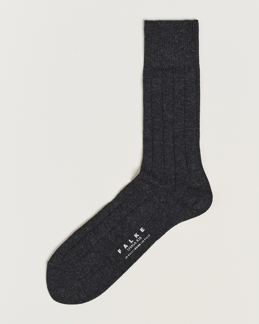 Falke Lhasa Cashmere Socks Antracite Grey – Grey