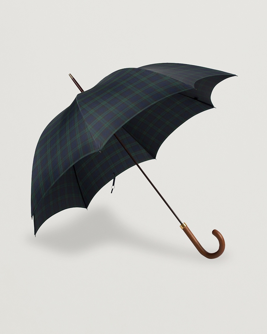 Fox Umbrellas Hardwood Umbrella Blackwatch Tartan – Blue