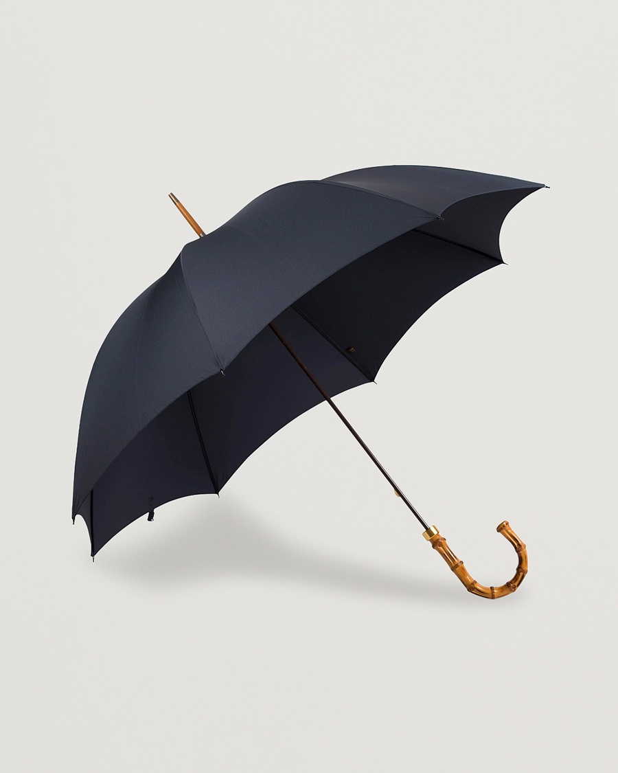Fox Umbrellas Whangee Umbrella Dark Navy – Blue
